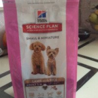 Корм для взрослых собак миниатюрных пород Hills Sciense Plan "Ягненок с рисом"