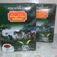 Чай черный цейлонский Great Tea OPA крупнолистовой