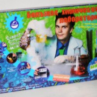 Набор для экспериментов Rebus Toys "Большая химическая лаборатория сумасшедшего профессора Николя"