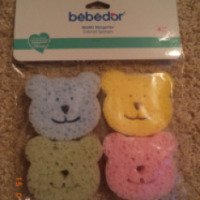 Набор детских мочалок Bebidor "Медвежата"