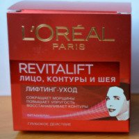 Крем лифтинг-уход L'Oreal Paris Revitalift лицо, контуры и шея