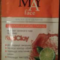 Маска для лица May Face с марокканской глиной, экстрактом зеленого чая и лайма