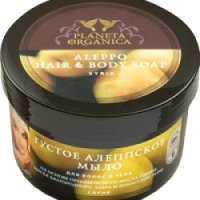 Густое алеппское мыло для волос и тела "Planeta Organica"