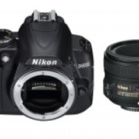 Цифровой зеркальный фотоаппарат Nikon D3000 Nikkor 50mm f/1.8