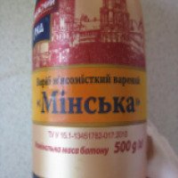 Продукт мясосодержащий вареный Колбасный ряд "Минская"