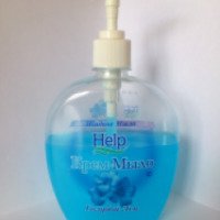 Жидкое крем-мыло Help "Голубой Лен"