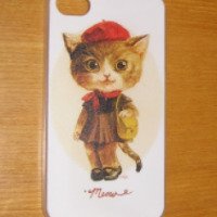 Пластиковый чехол для iPhone 4/4s Chicase "Meow"