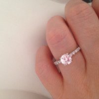 Кольцо из серебра с фианитами Diamant Jewelry Factory