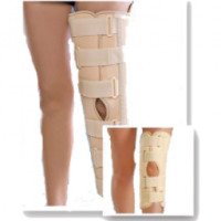 Бандаж на коленный сустав Med Textile с ребрами жесткости с усиленной фиксацией (тутор)