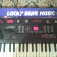 Детский синтезатор с микрофоном Lucky Bear Music center SD-975-B
