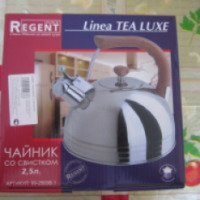 Чайник из нержавеющей стали со свистком Regent Inox Linea TEA LUX