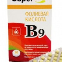 Биологически активная добавка Superum "Фолиевая кислота в таблетках"