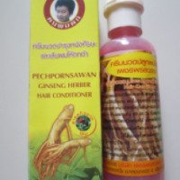 Кондиционер для волос Pechpornsawan Ginseng Herbal Hair Conditioner лечебный восстанавливающий травяной с женьшенем
