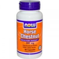 БАД для поддержки сосудов и вен "Now Foods" Horse Chestnut с конским каштаном и рутином