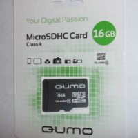 Карта памяти Qumo micro SDHC 16GB Class 4