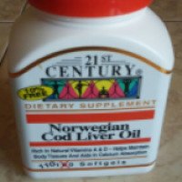 БАД Рыбий жир 21st Century "Cod Liver Oil"