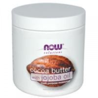 Косметическое масло Now Foods Cocoa Butter with Jojoba Oil