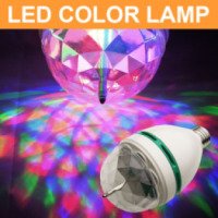 Вращающаяся разноцветная лампа Led W998 E27