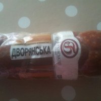 Колбаса полукопченая Богодуховский мясокомбинат "Дворянская"