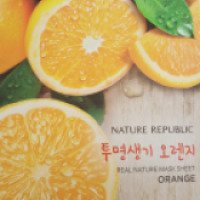 Маска для лица тканевая Nature Republic Real Nature Mask Sheet Orange