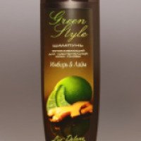Шампунь для чувствительной кожи головы Green Style "Имбирь и Лайм"