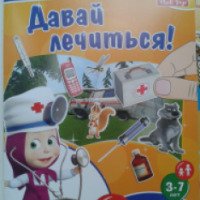 Игра с наклейками Vladi Toys "Маша и медведь. Давай лечится!"