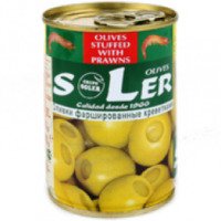 Оливки SoLer фаршированные креветками