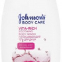 Успокаивающий гель для душа с розовой водой Johnson's Body Care Vita-Rich