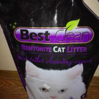 Наполнитель для кошачьего туалета комкующийся бентонитовый "Best Clean"