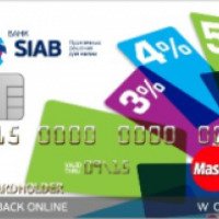 Дебетовая карта Сиаб банка Cash Back Online