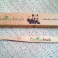 Зубная щетка Bamboobrush Бамбуковая с угольным напылением средняя жесткость