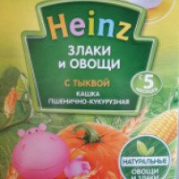 Каша Heinz Злаки и овощи пшенично-кукурузная