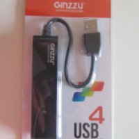 Концентратор USB HAB Ginzzu GR-424UB