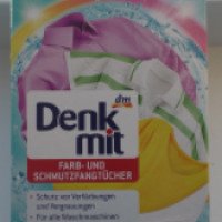 Салфетки для стирки против окрашивания белья DM "Denk Mit"
