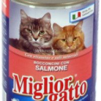 Корм для кошек Miglior gatto c лососем