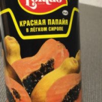 Красная папайя в легком сиропе Lorado