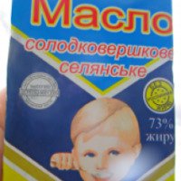 Масло сладкосливочное Хмельницкая маслосырбаза "Селянское" 73%