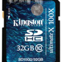 Карта памяти Kingston SDHC 32Gb 10 класс