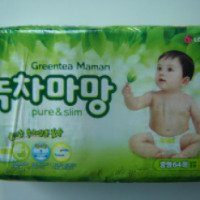 Детские подгузники LG GreenTea Maman