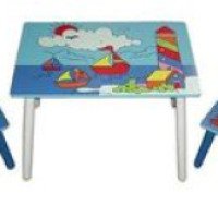 Детский столик со стульчиками "Кораблики" E 03-2100