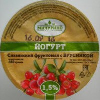 Йогурт Мичурино молоко "Славянский фруктовый"