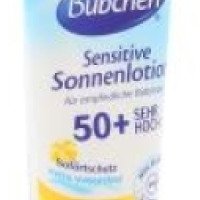 Солнцезащитное молочко для младенцев с чувствительной кожей Bubchen SPF 50+