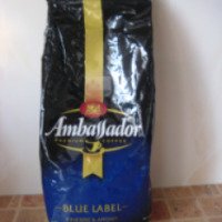 Кофе натуральный жареный в зернах Ambassador Blue Label