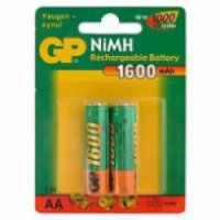 Аккумуляторные батареи GP 1600 mAh (AA)