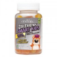 Витамины для детей 21st Century Health Care Zoo friends smart kids Omega+ DHA