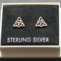 Серьги Sterling Silver Janice Marie Collection "Кельтский треугольник"