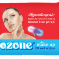 Влажные салфетки для снятия макияжа Ozone