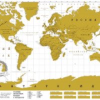 Скретч-карта мира Truemap