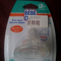 Антиколиковая силиконовая соска Bebe D'or с широким горлышком