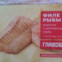Филе рыбы жареное с картофельным пюре "Главобед"